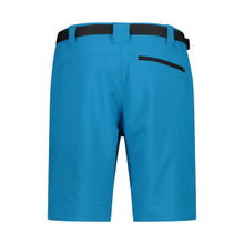 CMP hiking trousers with belt (4-way stretch, UV protection) navy blue men